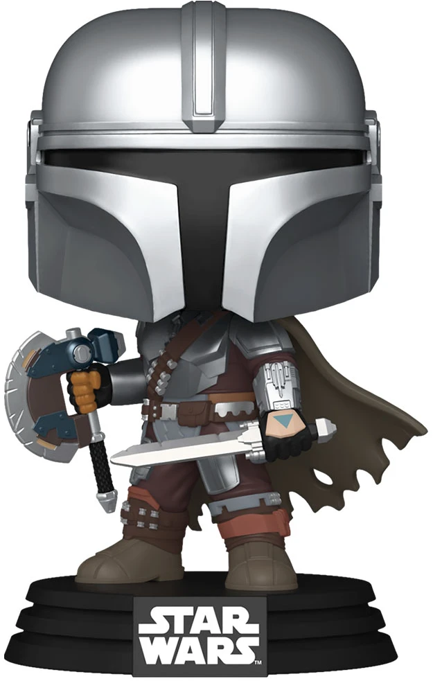 Коллекционная фигурка FUNKO POP! серии Мандалорец и Грогу - МАНДАЛОРЕЦ С ОРУЖИЕМ (90824)